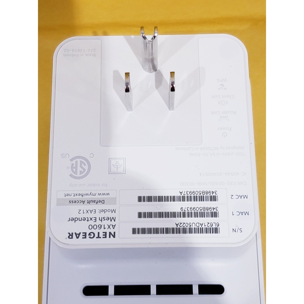 NETGEAR AX1600 WiFi 6 Mesh Extender - Picture 3 of 6